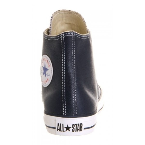 Converse All Star Hi Leather Athletic Navy Unisex Shoes