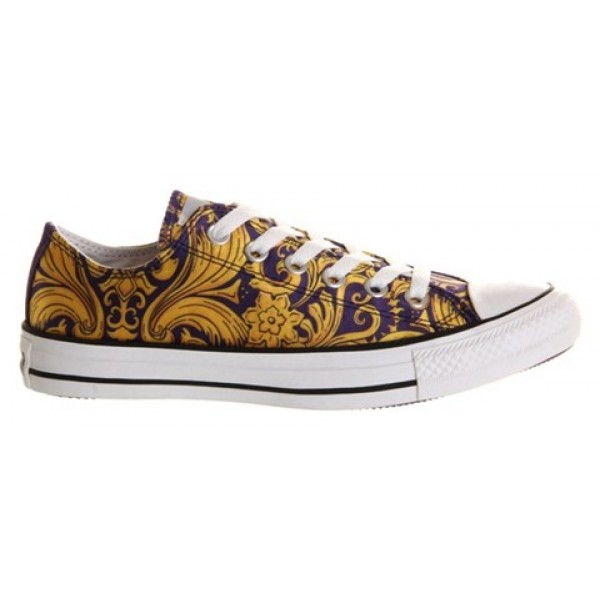 Converse All Star Low Purple Gold Luxe Unisex Shoes