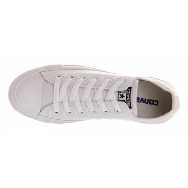 Converse All Star Low White Mono Canvas Unisex Shoes
