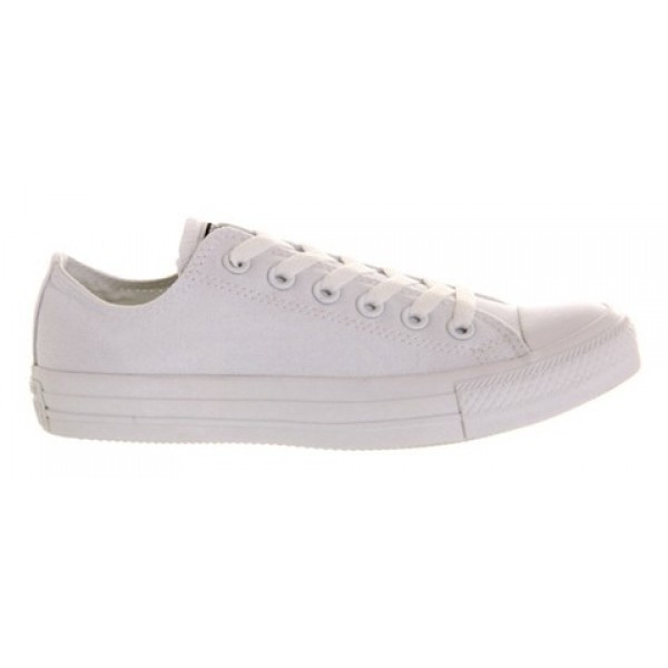 Converse All Star Low White Mono Canvas Unisex Shoes