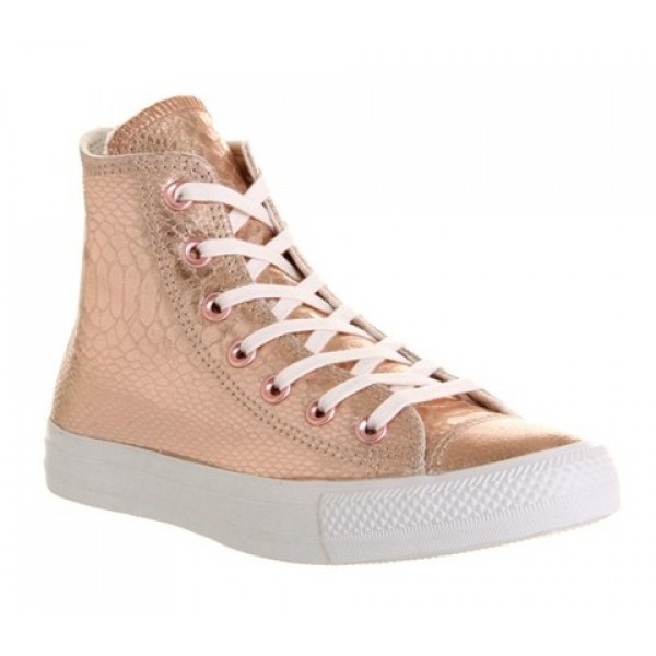 Converse All Star Hi Rose Gold Snake Women's Shoes