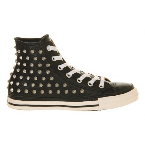Converse All Star Hi Leather Studded Leather Animal Suede Women's Shoes