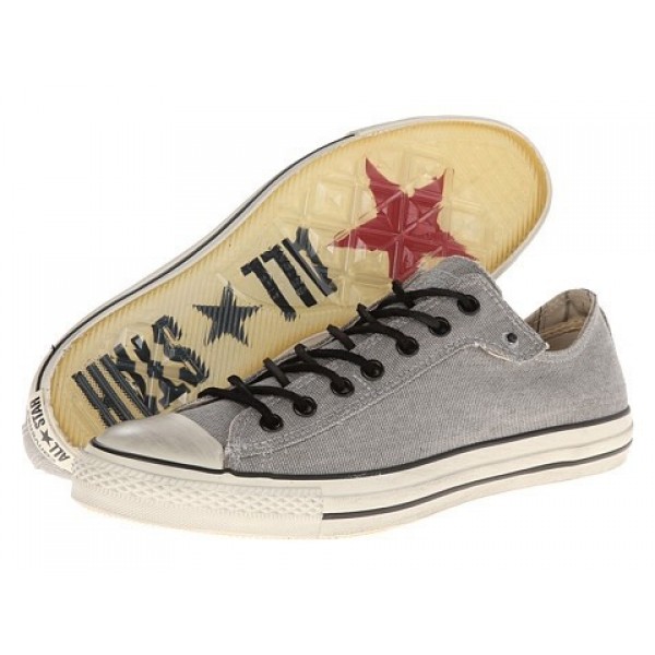 Converse All Star Ox - Stud Closure Canvas Frost Gray White Men's Shoes