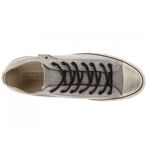 Converse All Star Ox - Stud Closure Canvas Frost Gray White Men's Shoes