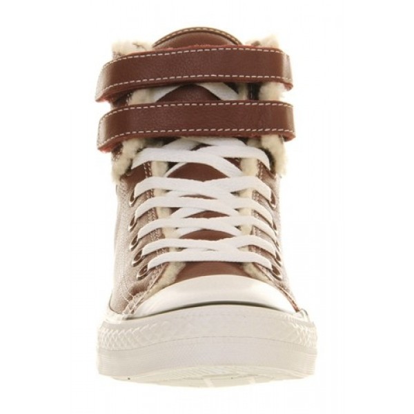 Converse All Star Hi 2 Strap Burgundy Shearling Unisex Shoes