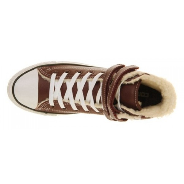Converse All Star Hi 2 Strap Burgundy Shearling Unisex Shoes