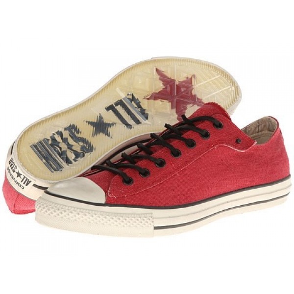 Converse All Star Ox - Stud Closure Canvas Red White Men's Shoes