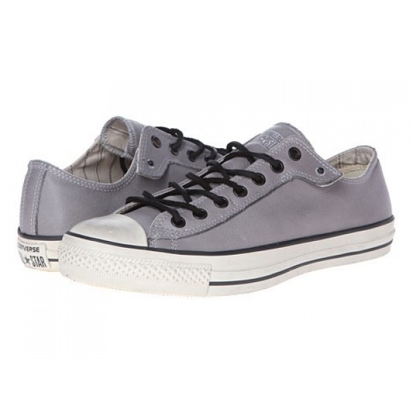 Converse All Star Ox - Stud Closure Leather Frost Gray White Men's Shoes