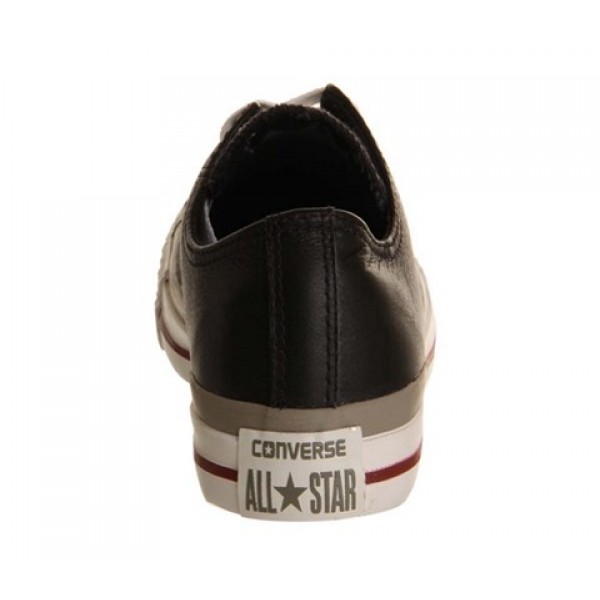 Converse All Star Low Leather Black Grey Garnet Exclusive Unisex Shoes
