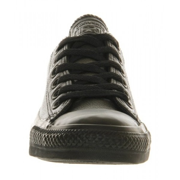 Converse All Star Low Black Mono Leather Unisex Shoes