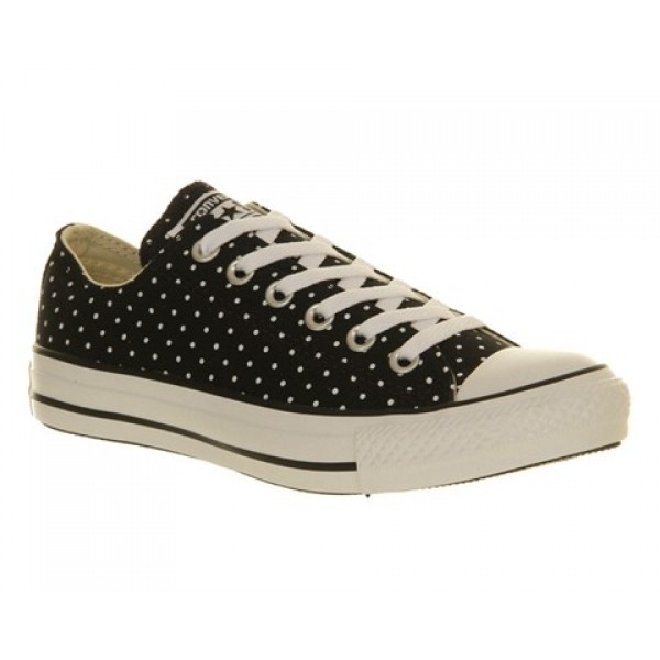 Converse All Star Low Black White Polka Unisex Shoes