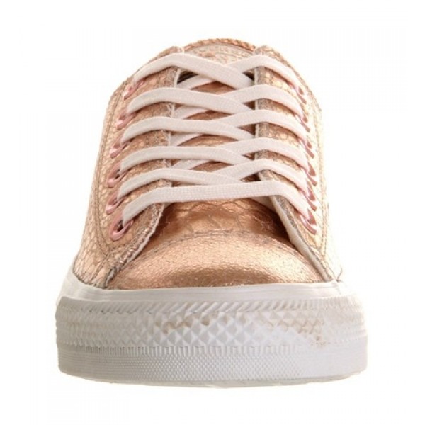 Converse All Star Low Rose Metallic Snake Leather Unisex Shoes