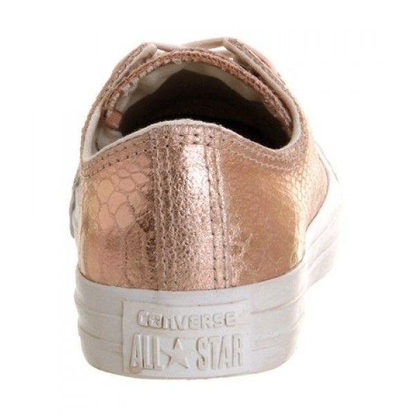 Converse All Star Low Rose Metallic Snake Leather Unisex Shoes