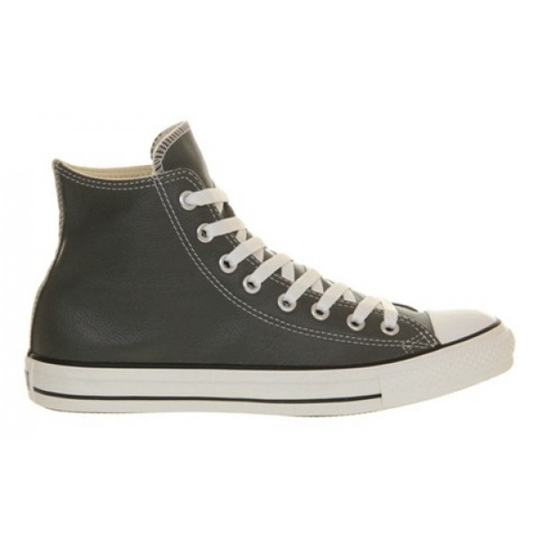 Converse All Star Hi Leather Charcoal Leather St Unisex Shoes