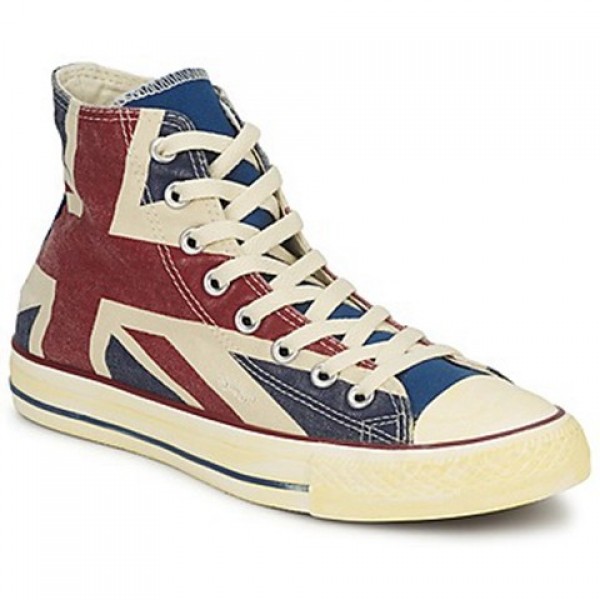 Converse All Star Union Jack Hi White Blue Red Men's Shoes