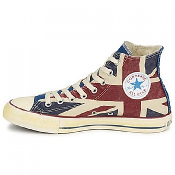 Converse All Star Union Jack Hi White Blue Red Men's Shoes