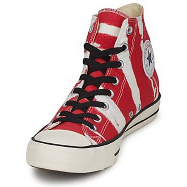 Converse All Star Bleach Hi Red Men's Shoes