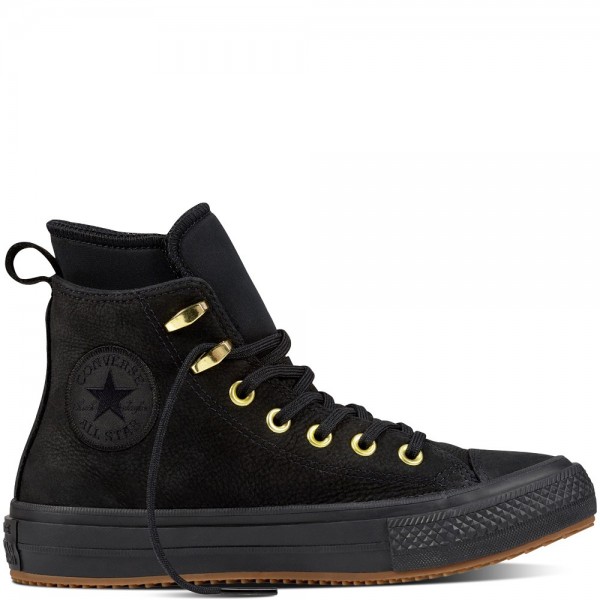 Converse Chuck Taylor All Star Waterproof Nubuck Boot Black/Black/Brass 557945C