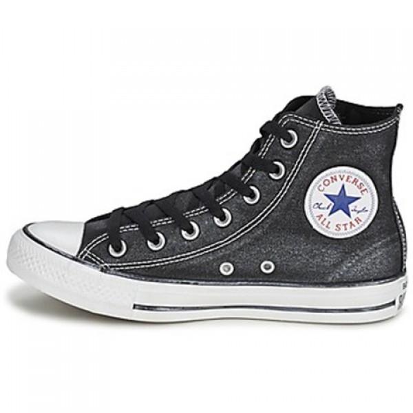 Converse Ctas Sparkle Wash Hi Black Women's Shoes