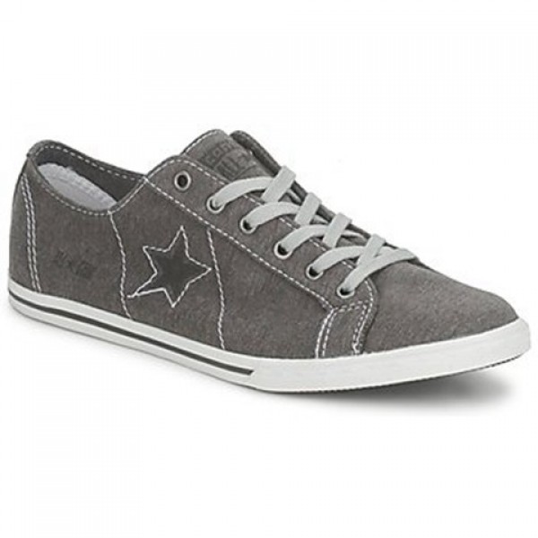Converse One Star Low Profile Jersey Ox Grey White Women's Shoes