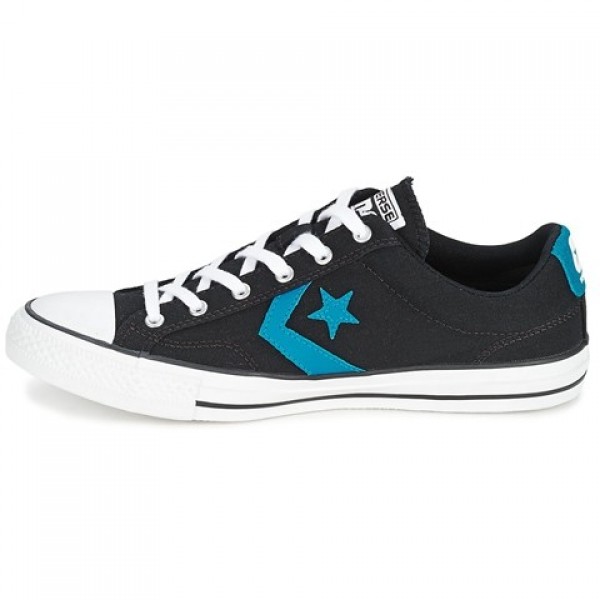 Converse Star Player Ox Black Blue Women's Shoes