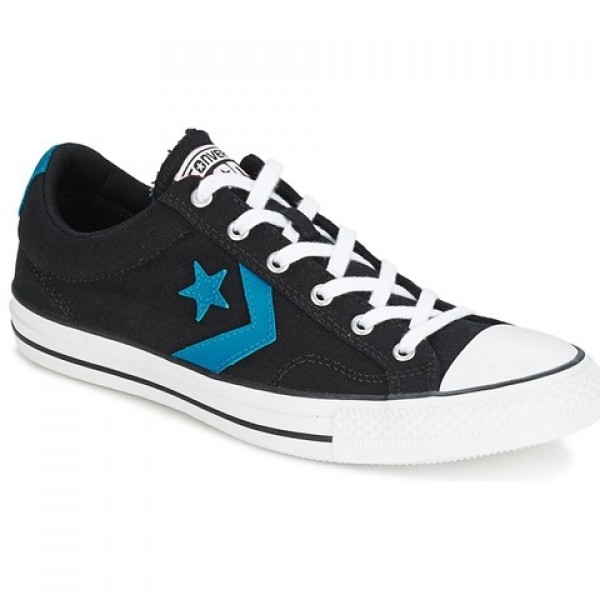 Converse Star Player Ox Black Blue Women's Shoes