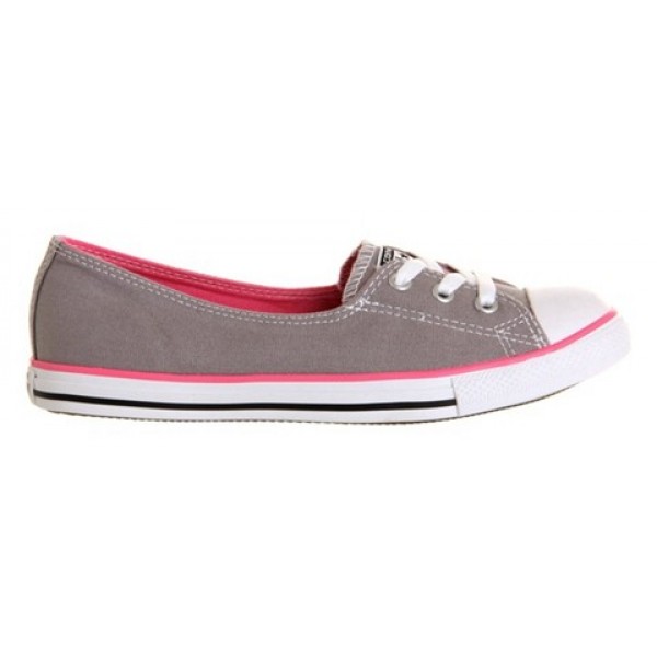 Converse Dance Lace Grey Pink Canvas Women's Shoes