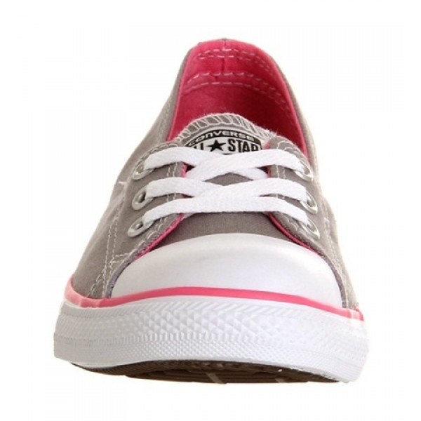 Converse Dance Lace Grey Pink Canvas Women's Shoes