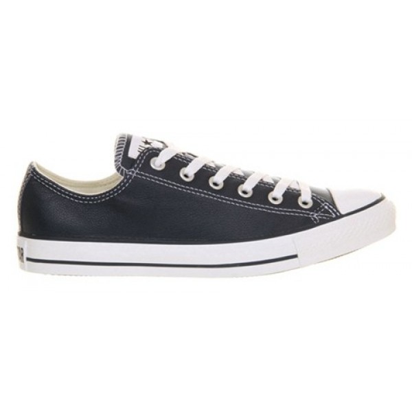 Converse All Star Low Leather Navy Women's Shoes
