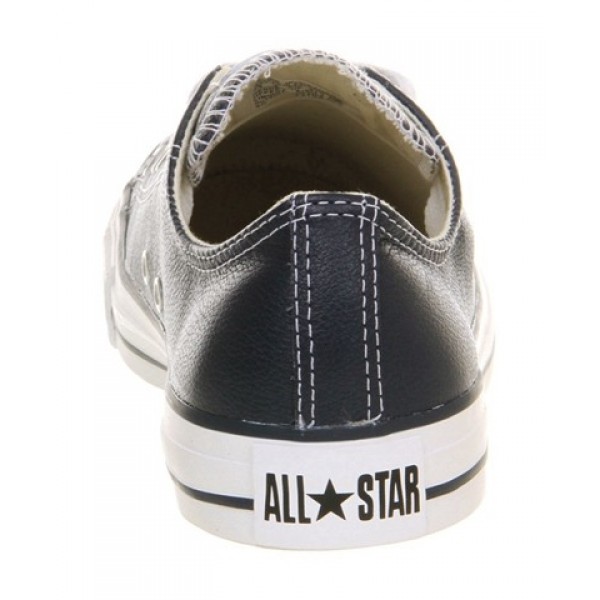 Converse All Star Low Leather Navy Women's Shoes