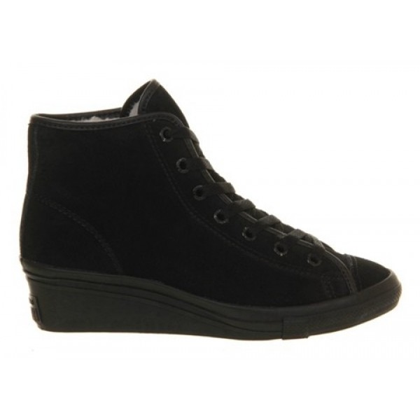 Converse All Star Hi-Ness Black Mono Shearling Women's Shoes