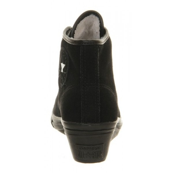 Converse All Star Hi-Ness Black Mono Shearling Women's Shoes
