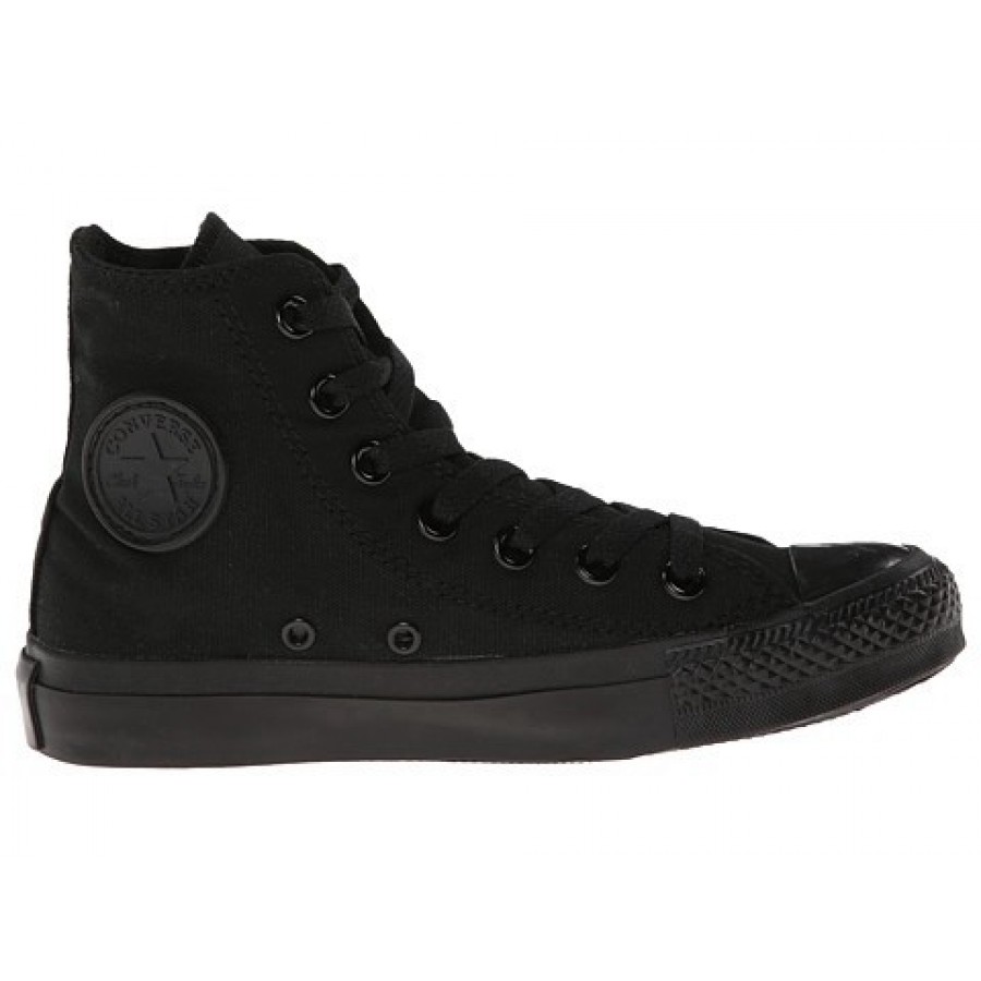 Converse Chuck Taylor All Star Core Hi Monochrome Black Men's Shoes ...