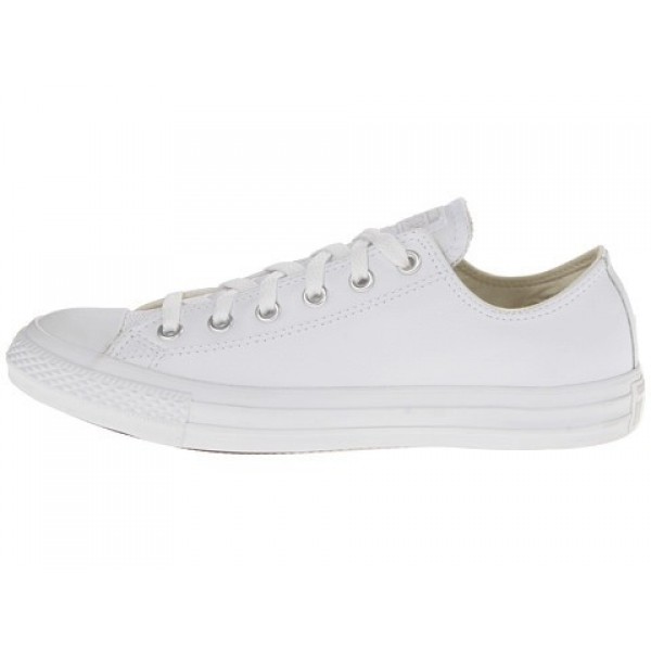 Converse Chuck Taylor All Star Leather Ox White Monochrome Men's Shoes