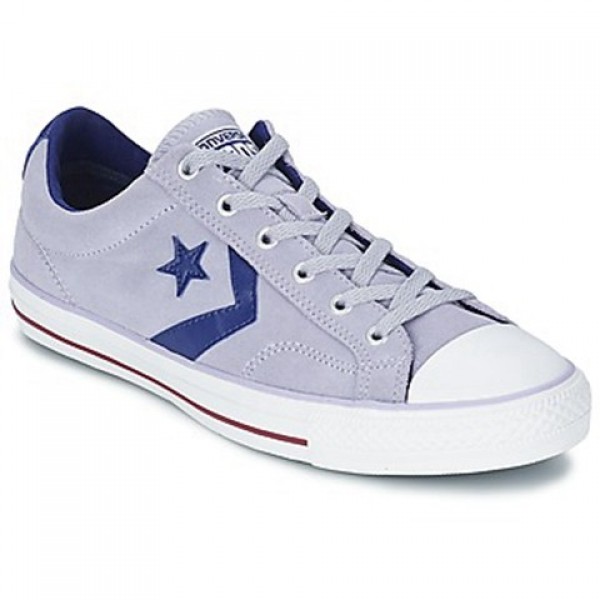 Converse Star Player Suede gravel Blue White Men's Shoes