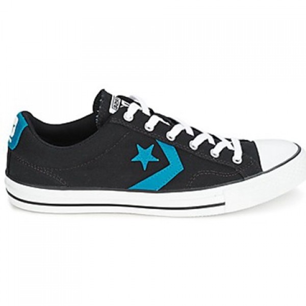 Converse Star Player Ox Black Blue Men's Shoes