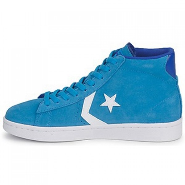 Converse Pro Leather Suede Mid Blue Water Men's Shoes