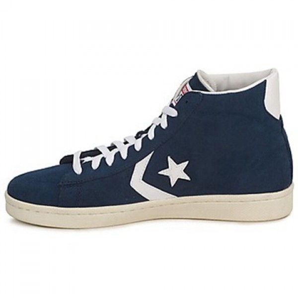 Converse Pro Leather Suede Mid Marine White Men's Shoes